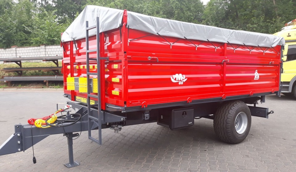 Przyczepa rolnicza jednoosiowa PMJ05 S- 5000 KG 