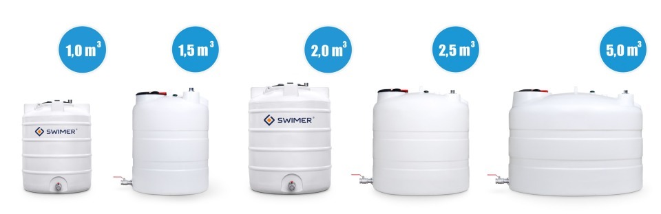 Zbiornik do WODY DESZCZOWEJ Seria SWIMER RAIN WATER TANK Eco-Line ELJP 1500