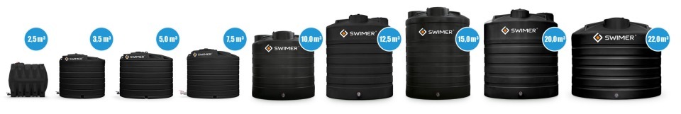 Zbiornik do WODY DESZCZOWEJ Seria SWIMER RAIN WATER TANK Comfort-Line FUJP 12500 l  