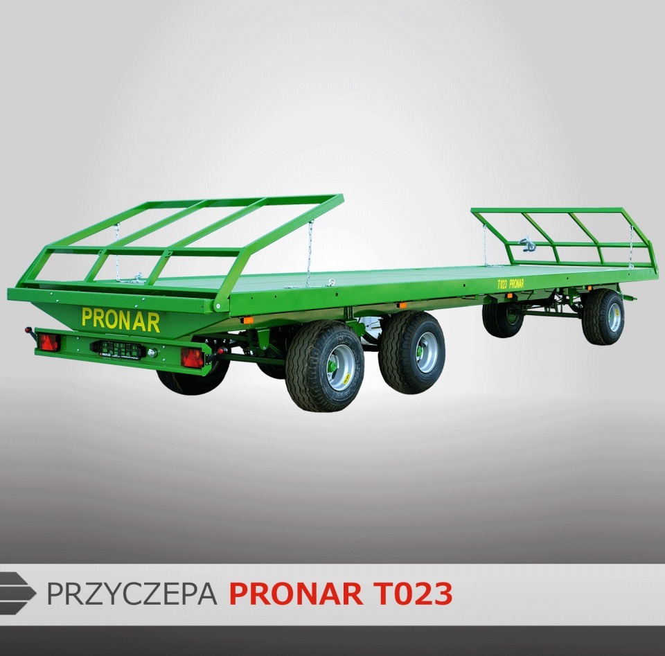  Przyczepa platformowa trzyosiowa T023