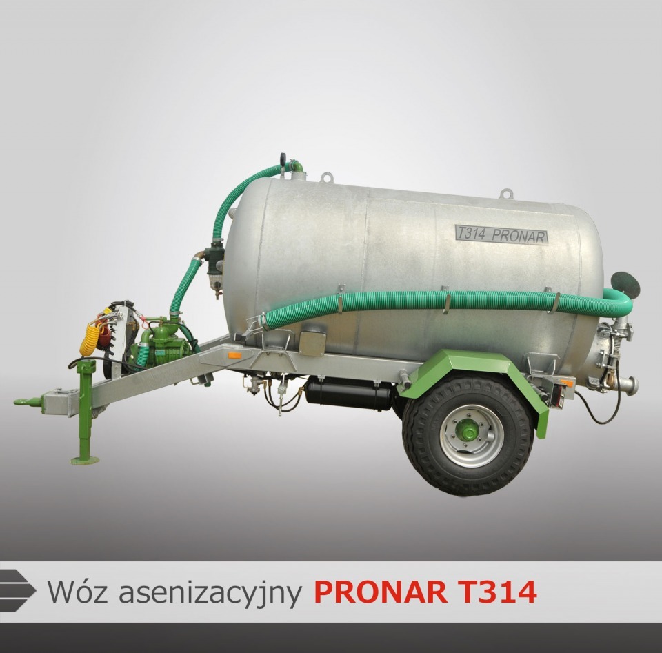 W&oacute;z asenizacyjny "T314" - jednoosiowy