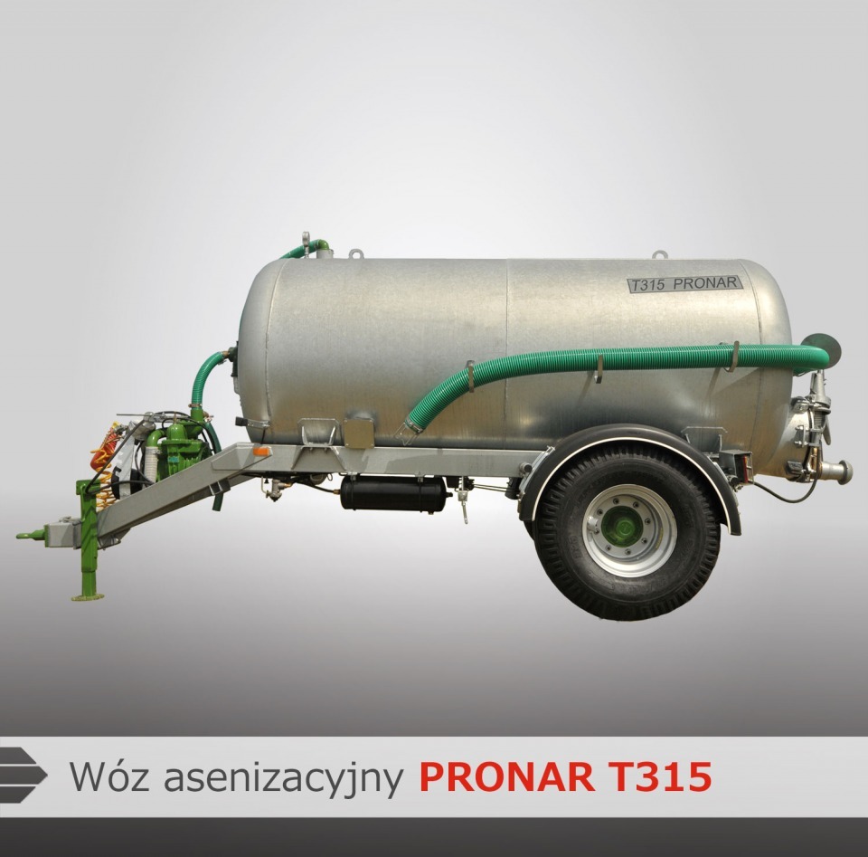 W&oacute;z asenizacyjny "T315" - jednoosiowy