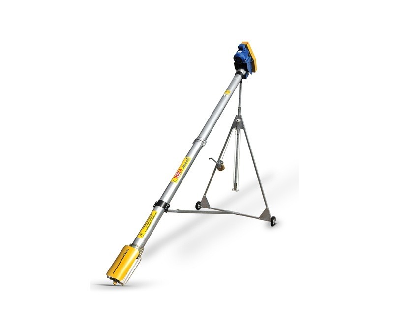 Przenośnik ślimakowy skośny zaciągowy fi 130 mm - ażurowa ssawa  