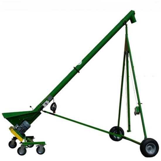 Przenośniki ślimakowe z koszem zasypowym - średnica 110 mm - moc silnika 1,5 kW  
